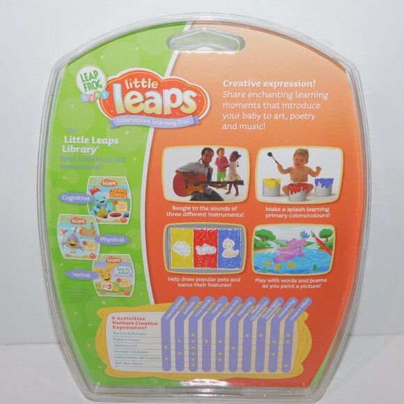 2006 LeapFrog Little Leaps Creative Baby Discovering Art & Music CD New - Picture 4 of 7